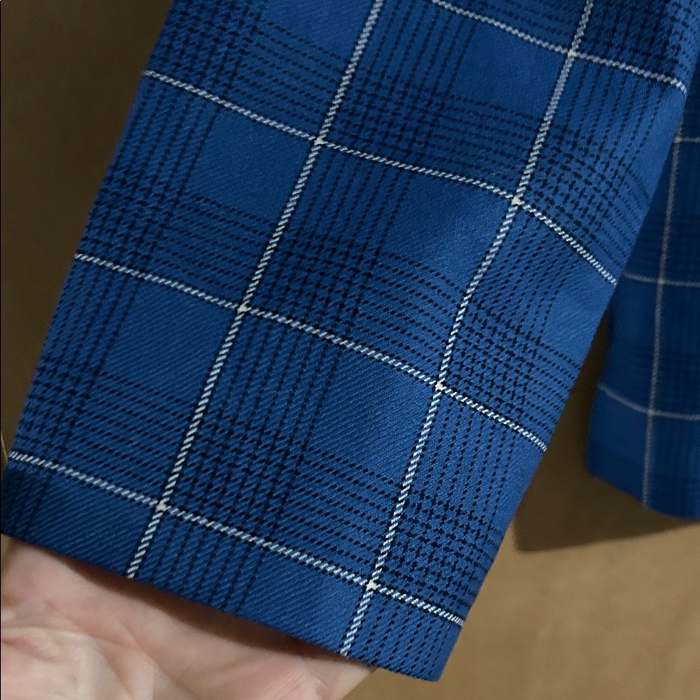 Pendleton Women's Blue Checkered Blazer - Picture 4 of 7